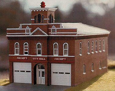 Branchline Hermann Firehouse Laser-Art Kit HO Scale Model Railroad Building #200