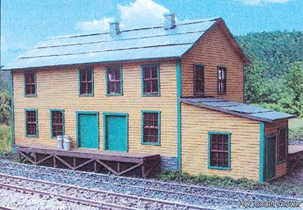 Branchline Creamery Kit (Laser-cut Wood) N Scale Model Railroad Building #880
