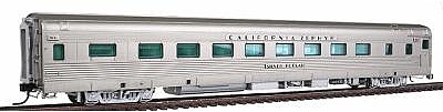 Broadway California Zephyr 16 Section Sleeper Western Pacific HO Scale Model Train Passenger Car #1521