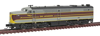 Broadway Alco PA1 Erie Lackawanna #854 gray, maroon, yellow N Scale Model Train Diesel Locomotive #3091