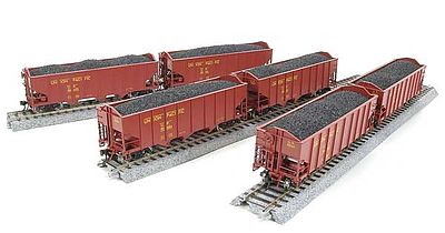 Broadway H2A 3-Bay Hopper W/Load 6-Pack Union Pacific Set A N Scale ...