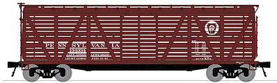 Broadway Stock Car with Cattle Sound Pennsylvania RR N Scale Model Train Freight Car #3354