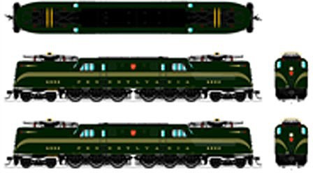 Broadway GG1 Electric Pennsylvania RR #4802 DCC N Scale Model Train Electric Locomotive #3442