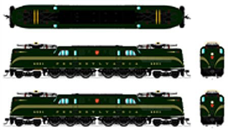 Broadway GG1 Electric Pennsylvania RR #4801 DCC N Scale Model Train Electric Locomotive #3444