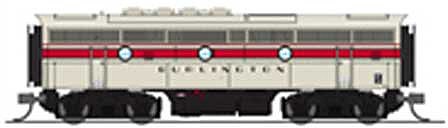 Broadway EMD F3B Chicago, Burlington, & Quincy #116-C DCC N Scale Model Train Diesel Locomotive #3489