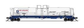 Broadway High-Capacity Cryogenic Tank Car Air Liquide N Scale Model Train Freight Car #3829