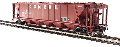 Broadway H32 Hopper Conrail Red (2) HO Scale Model Train Freight Car #4091