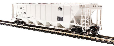 Broadway H32 Hopper Penn Central Gray (2) HO Scale Model Train Freight Car #4094