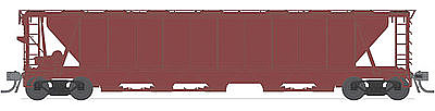 Broadway H32 Hopper Unlettered Red from (2) HO Scale Model Train Freight Car #4095
