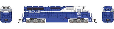 Broadway EMD SD45 Demo #4351 DCC with sound HO Scale Model Train Diesel Locomotive #4286