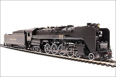 Broadway Delaware & Hudson 4-8-4 302 with Sound HO Scale Model Train Steam Locomotive #4467