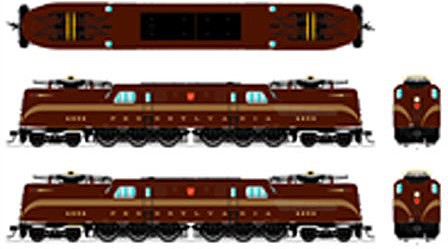 Broadway GG1 Electric Pennsylvania RR #4857 DCC HO Scale Model Train Electric Locomotive #4693