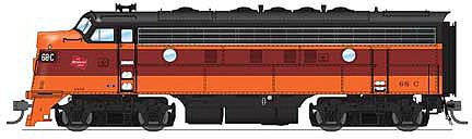 Broadway EMD F7A unit Milwaukee Road #68C DCC and Sound