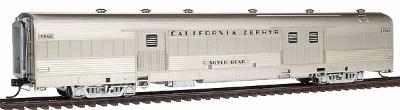 Broadway California Zephyr Baggage Car CB&Q #903 Silver Bear HO Scale Model Train Passenger Car #501