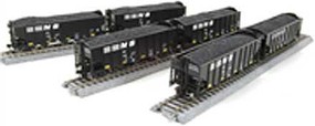 Broadway 3-Bay Hopper 6 pack Norfolk Southern HO Scale Model Train Freight Car Set #5630