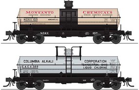 Broadway 6,000 gallon Tank Car Variety Set A 2 pack HO Scale Model Train Freight Car #6470