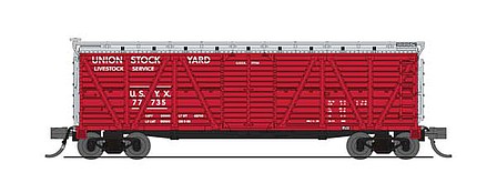 Broadway PRR K7 Stock Car with Cattle Sounds Union Stock Yards N Scale Model Train Freight Car #6580