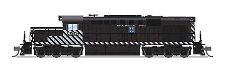 Broadway Alco RSD-15 ATSF #806 Zebra Stripes N Scale Model Train Diesel Locomotive #6612