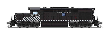 Broadway Alco RSD-15 ATSF #810 Zebra Stripes N Scale Model Train Diesel Locomotive #6613