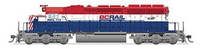 Broadway EMD SD40-2 BC Rail #736 DCC and Sound HO Scale Model Train Diesel Locomotive #6776