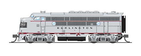 Broadway EMD F3A CB&Q #9960C DCC and Sound N Scale Model Train Diesel Locomotive #6840