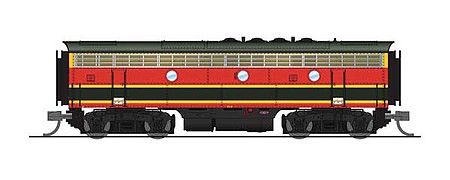 Broadway EMD F7 B unit Kansas City Southern #70B N Scale Model Train Diesel Locomotive #6878