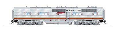 Broadway ATSF E1 B-unit #2A Post-war DCC and Sound HO Scale Model Train Diesel Locomotive #6901