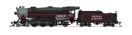 Broadway Heavy Pacific 4-6-2 Boston and Maine #3711 N Scale Model Train Steam Locomotive #6922