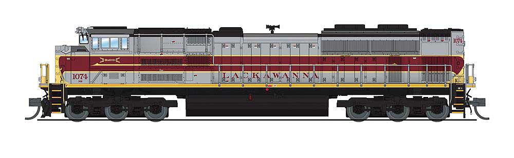 Broadway Ltd 7298 N Scale NS GE ES44AC Black & White Paragon4