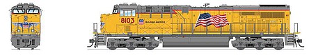 Broadway GE ES44AC Union Pacific #8103 DCC HO Scale Model Train Diesel Locomotive #7181