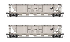 Broadway H32 Covered Hopper Pennsylvania RR Gray N Scale Model Train Freight Car #7255