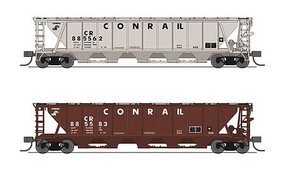 Broadway H32 Covered Hopper Conrail variety pack N Scale Model Train Freight Car #7256