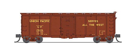 Broadway 40 Steel Boxcar 2 pack Union Pacific N Scale Model Train Freight Car #7284