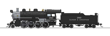 Broadway 2-8-0 Consolidation Bangor & Aroostook #180 DCC HO Scale Model Train Steam Locomotive #7322