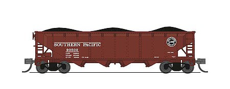 Broadway ARA 70-ton Quad Hopper Southern Pacific Fantasy (4) N Scale Model Train Freight Car #7437