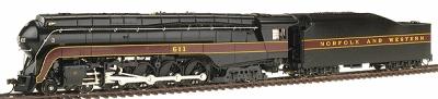 Broadway Paragon(TM) Series Steam Class J 4-8-4 Powered w/Sound Norfolk & Western #611 - Regular Service - Round Tender Deck - HO-Scale