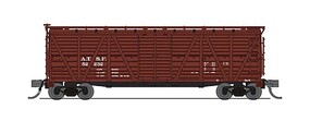 Broadway N 40' Wood Stock Car Mule ATSF #52240