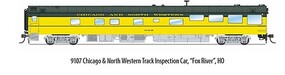 Broadway HO C&NW Track Inspec.Car 'Fox River'