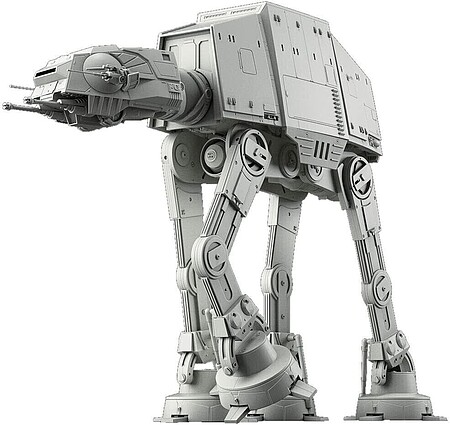 Bandai-Star-Wars Star Wars - AT-AT Walker Snap Together Plastic Model Figure Kit 1/144 Scale #2352446
