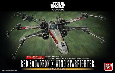 Bandai-Star-Wars Star Wars - Red Squadron X-Wing Starfighter Science Fiction Plastic Model Kit #2352447