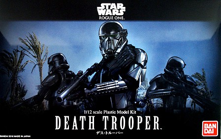 Bandai-Star-Wars Star Wars - Death Trooper Snap Together Plastic Model Figure Kit 1/12 Scale #2439834