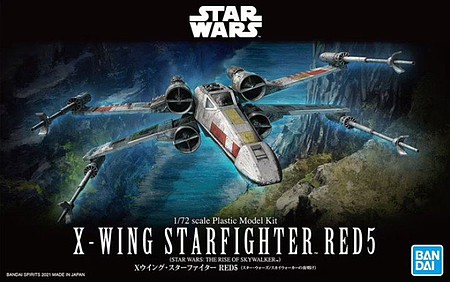 Bandai-Star-Wars Stars Wars - X-Wing Starfighter Red5 Science Fiction Plastic Model Kit 1/72 Scale #2557090