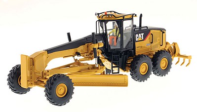 B2B-Replicas Caterpillar 14M Motor Grader - Assembled - DM High Line Series Yellow, Black - 1/50 Scale
