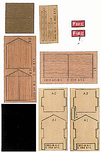 BTS Fire Hose Storage Shed - Kit (Laser-Cut Wood & Card) O Scale Model Railroad Building #13010