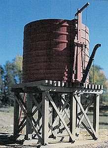 BTS 20,000-Gallon Open-Top Water Tower Kit O Scale Model Railroad Building #17489