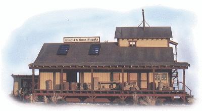 BTS Elliot & Sons Supply O Scale Model Railroad Building #18106