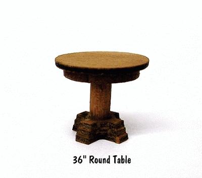 BTS Round Table Laser-Cut Wood Kit pkg(4) HO Scale Model Railroad Building Accessory #23021