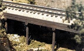BTS Atlantic Coast Line 50' Ballast Deck Trestle HO Scale Model Railroad Bridge #27103