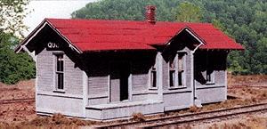 BTS Detroit, Toledo & Ironton Standard Station HO Scale Model Railroad Building #27118