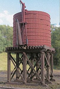 BTS 20,000-Gallon Open-Top Water Tower Kit HO Scale Model Railroad Building Accessory #27490